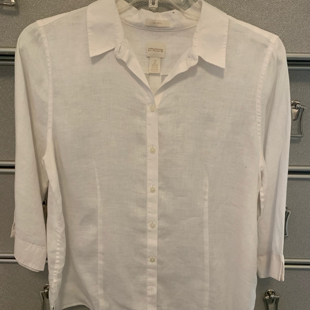 Chico Top Linen No Iron Size 2